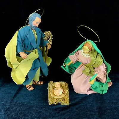 Vintage Midwest Holy Family Nativity Lg Figures Mary Joseph Baby Jesus Creche • $45.90