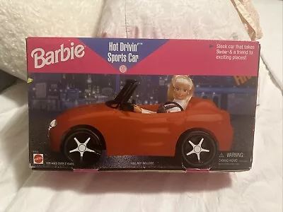 Vintage Nip Barbie Hot Drivin' Red Sports Car Mattel 1996 • $22.99