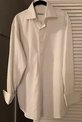 100% Authentic Domenico Vacca Solid White Summer Shirt Retail $590 • $179.99