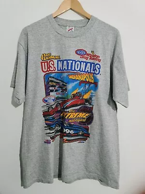Vintage 1996 US Nationals Indianapolis Drag Race Men’s XL T Shirt • £30
