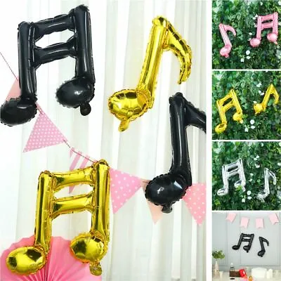 Music Notes Mylar Foil Balloons Party Wedding Event Decorations Supplies Sale • $7.40
