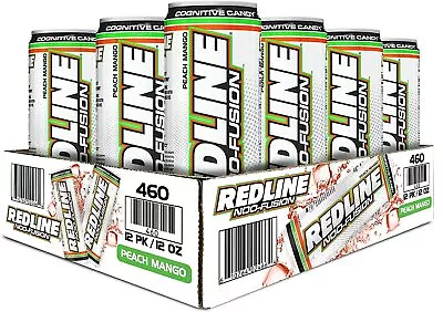 VPX | Redline NOO Fusion - Carbonated Drink Pre-Workout Energy | PEACH MANGO • $39.95