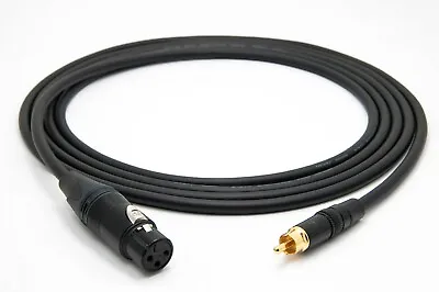 Mogami 3080 AES To SPDIF Digital Black Cable 110 Ohm | Neutrik RCA | XLR Female. • $22.95