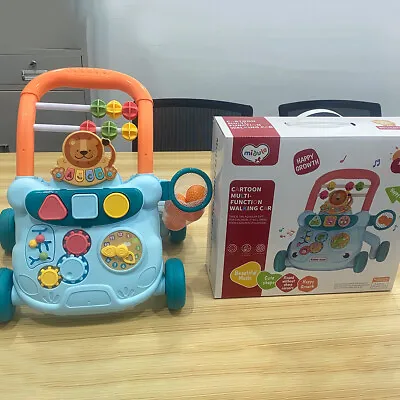 Baby Walker First Steps Activity Bouncer Musical Toys Car Along Toddlers UK • £21.99