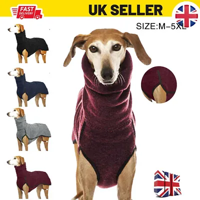 £5.69 • Buy M-5XL Pet Dog Winter Causal Greyhound Whippet Lurcher Jumper Collar Neck Sweater
