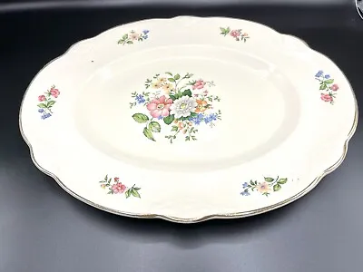 Vintage Homer Laughlin Springtime Pattern Serving Platter 13 In A45NB • $18
