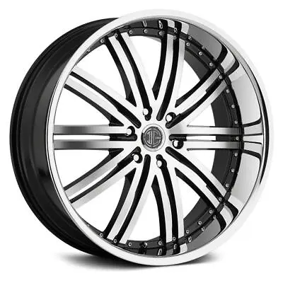 26 Inch 26x10 2CRAVE BK No11 Black Chrome Lip Wheels Rims 5x5.5 5x139.7 +15 • $2990.43