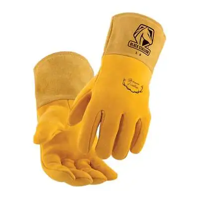 $28.99 • Buy Black Stallion Mighty MIG 39 Reversed Grain Deerskin Lined MIG Gloves Large