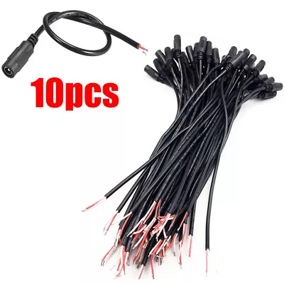 DC Power 5.5mm X 2.5mm 4A 18AWG 30cm Female Plug Connector Pigtail 10pcs/set • $12.85