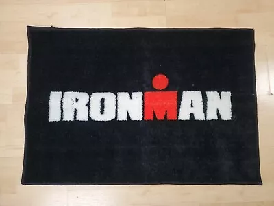 IRONMAN TRIATHLON Rug Mat 35  X 24  Black NEW • $59.99