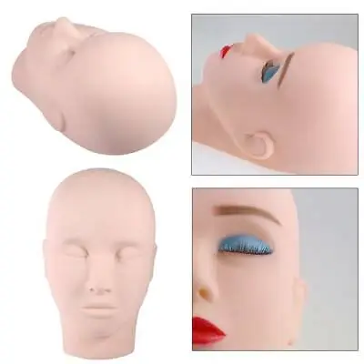 Mannequin Flat Head Practice Make Up Massage Training Model Eyelash UK • £8.09