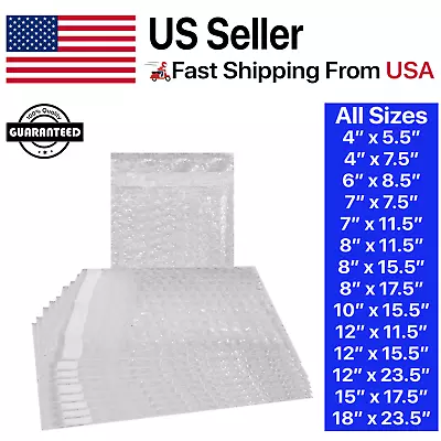 BUBBLE OUT BAGS PROTECTIVE WRAP POUCHES 4x5.5 4x7.5 6x8.5 7x8.5 10x15.5 12x15.5 • $8.70