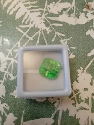 Natural Green Colombian Emerald Asscher Cut New No Tags Heavily... • £14