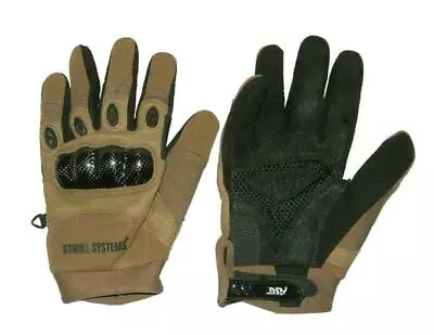 Asg Strike Systems Tactical Gloves Coyote Knuckle Protection Airsoft Army Cadet  • £21.43
