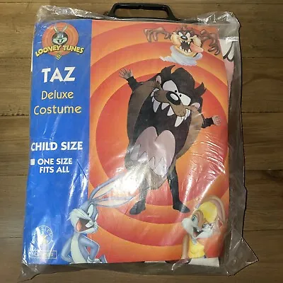 Vintage Looney Tunes Taz Costume Halloween Tasmanian Devil Size Child 90s Rare • $22.99