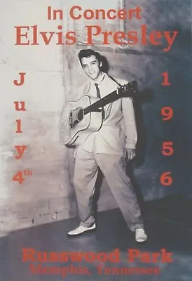 Elvis Presley Reproduction 4  X 6  Mini Concert Poster Free Top Loader  #2 • $4.99