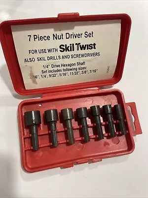 SKIL 1/4  Nut Driver Set 7 Pieces 3/16  To 7/16  • $13.99