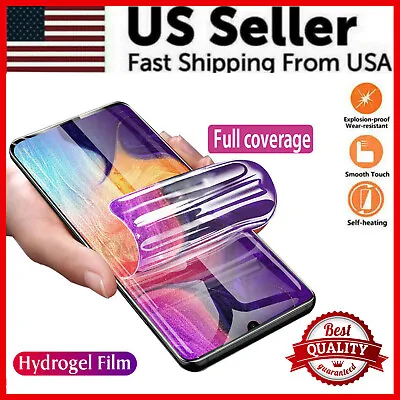 HYDROGEL Screen Protector For Samsung Galaxy S24 S23 S22 Ultra S21 S20 Plus Note • $1.95