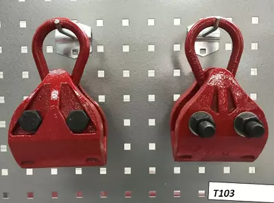 2 Pcs Mo-clamp MCL4030 Style Self-Tightening Grip Pull Heavy Duty Clamp Red • $59.99