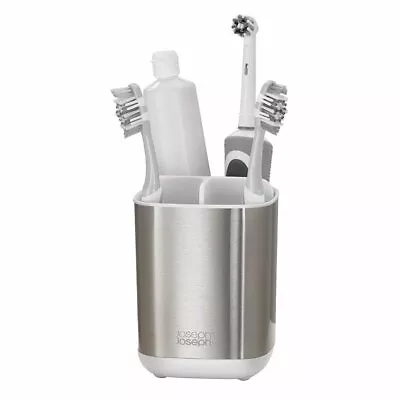 $31 • Buy Joseph Joseph EasyStore Small Steel Toothbrush Caddy White