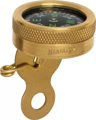 MARBLES Brass PIN-ON COMPASS - MR1141 - New In Package • $21.75