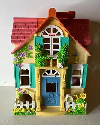 2000 Mattel Fisher Price COUNTRY COTTAGE Sweet Streets Loving Family Doll House • $18.99