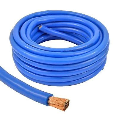4 Gauge 25 Feet High Performance Flexible Amp Power/Ground Cable 4 AWG Wire Blue • $17.95