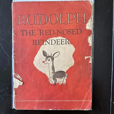 Antique Rudolph The Red-Nosed Reindeer By Robert May 1939 Montgomery Ward • $50