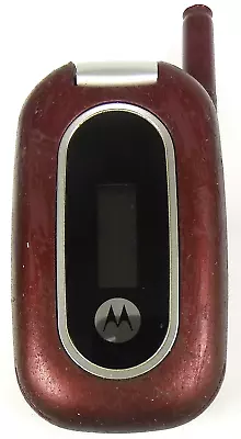 Motorola W315 - Red And Silver ( Verizon ) Cellular Flip Phone - Very Rare Color • $18.69