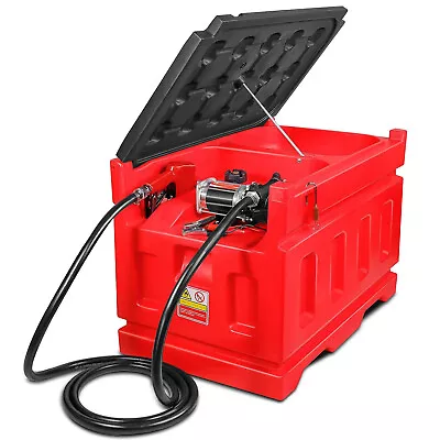 48 Gallon 15 GPM Portable Fuel Tanks With 12V DC Gasoline Fuel Transfer Pump • $495.67