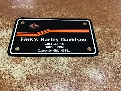 Fink ‘s Harley-davidson License Plate • $10