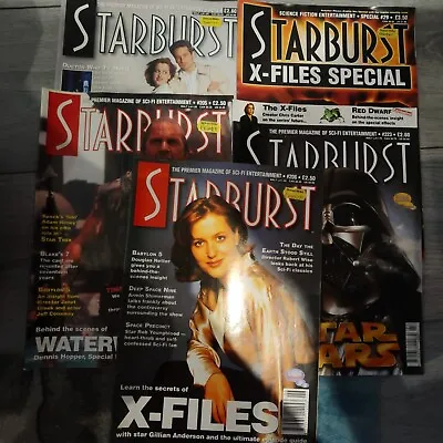 5 Starburst Magazines X Files Gillian Anderson Sci Fi TV Film May 1990's • £9.99