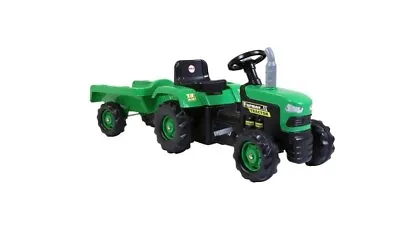 £4.99 • Buy Dolu Ride On Tractor With Trailer Green - Grade B Return (FULLY ASSEMBLED)