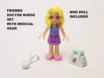 LEGO Friends Traveling Nurse Doctor CNA Gear Medical Bag EMT Minifigure Rescue • $19.46