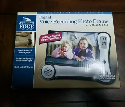 Journeys Edge Digital Voice Recording Photo Frame With Built In Clock  • $6.50