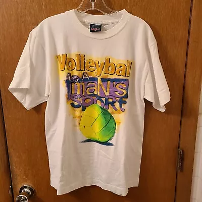 Vtg '96 Big Ball Sports T-Shirt Mens M Girls Kick Butt Volleyball Single Stitch • $9.88