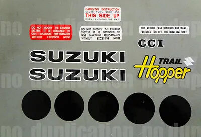 1972 72' Suzuki MT50 Trail Hopper Graphic Kit 13pc Decal Sticker Retro Minibike • $91.99