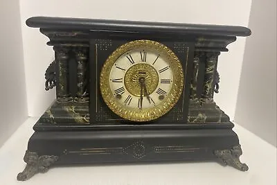 E. Ingraham Co. Bristol Conn. USA Antique Mantel Clock For Parts Or Repair • $100