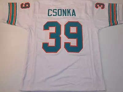 UNSIGNED CUSTOM Sewn Stitched Larry Csonka White Jersey - M L XL 2XL 3XL • $35.99