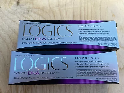 2 New Matrix LOGICS DNA IMPRINTS Demi-Permanent Hair Color Full Violet Black 1V • $19.95