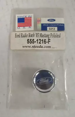 Steeda Polished Billet Radio Knob Ford Logo PN: 555-1216-F • $19.99