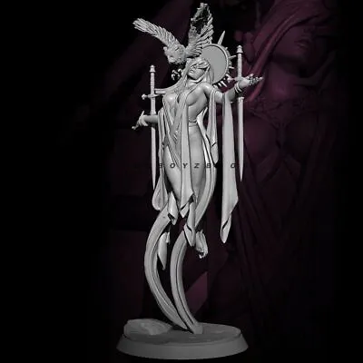 Unpainted 1/24 Sexy Girl Queen Of Holy Swords Resin Figure Model Kit Unassembled • £20.74