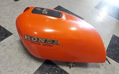 Vintage Honda Super Sport Motorcycle Gas Tank Orange • $800