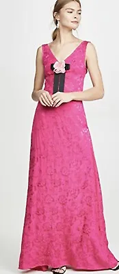 $99 • Buy STAUD Dress  Jacquard Maxi  Pink Peony , Size 6   $285  Brand New