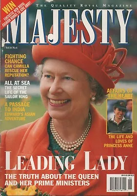 Majesty Magazine June 1997 Princess Anne Camilla King Harald Norway William V • $9.95