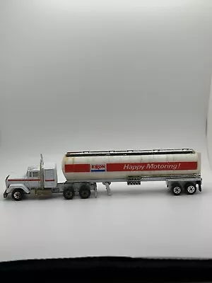 Vintage 1982 Road Champs Mighty Macks Super Liner Exxon Semi Truck & Trailer • $16.40