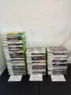 Wholesale Bulk Xbox 360 Games 66 Titles Mixed Conditions Video Game Lot • $3.25