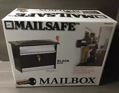 MailSAFE Mailboxes Lockable Mailbox Wall Or Post Mount Locking Aluminum NEW • $49.99