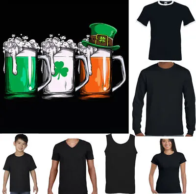 $13.55 • Buy ST PATRICKS DAY T-SHIRT Guinness USA America Beer Paddys Irish Unisex Tee Top