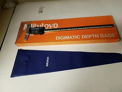 Mitutoyo 571-213-10 Digimatic Depth Gage 12 /300  .0005 /.01mm Graduation W/case • $485